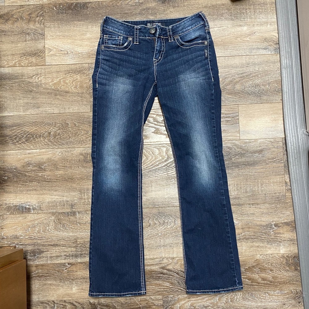 Silver Suki Mid Slim Boot Cut Jeans
